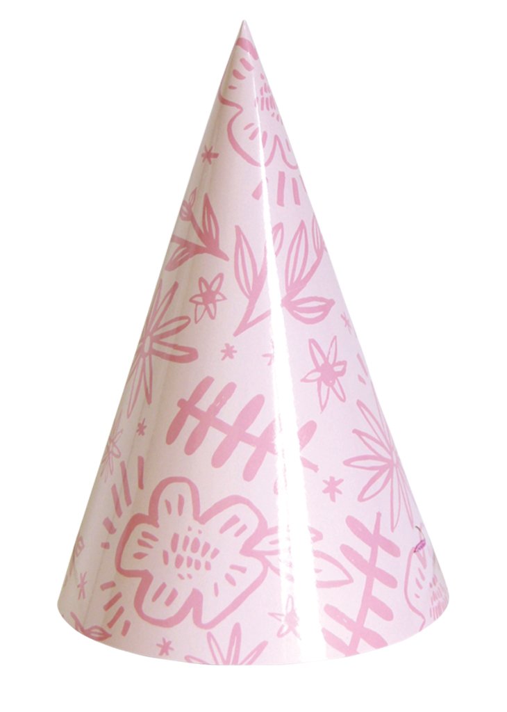 pink party hat clipart
